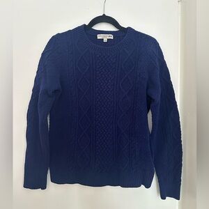 Women's Uniqlo x Ines De La Fressange Navy Fisherman's Sweater